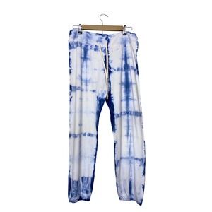 Sundry Blue White Tie Dye Sweatpants Joggers Womens Size 3 Loungewear